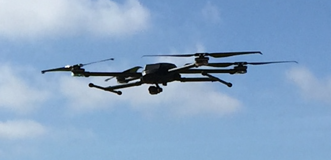 Drone flying
